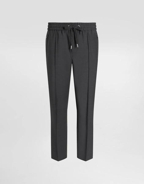  Dolce & Gabbana Dolce & Gabbana Wool Jogging Pants - Man Pants And Shorts Gray 48 