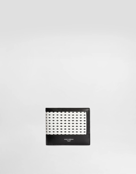  Dolce & Gabbana Dolce & Gabbana Woven Plongé Calfskin Wallet - Man Wallets And Small Leather Goods Multi-colored Onesize 