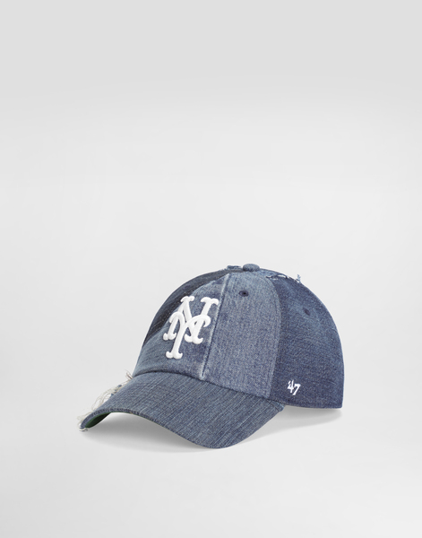  Dolce & Gabbana Dolce & Gabbana  X ’47 New York Mets Denim Patchwork Baseball Cap - Man Hats And Gloves Multi-colored Onesize 