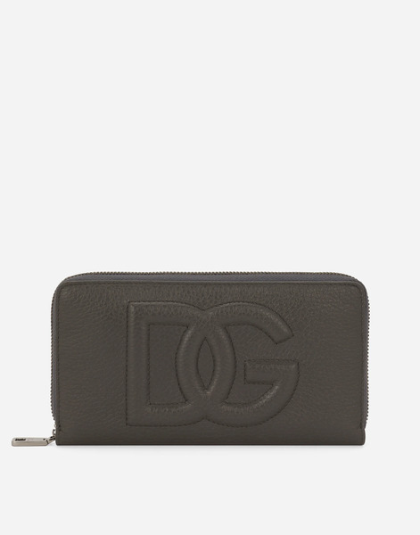  Dolce & Gabbana Dolce & Gabbana Zip-around Dg Logo Wallet - Man Wallets And Small Leather Goods Grey Onesize 