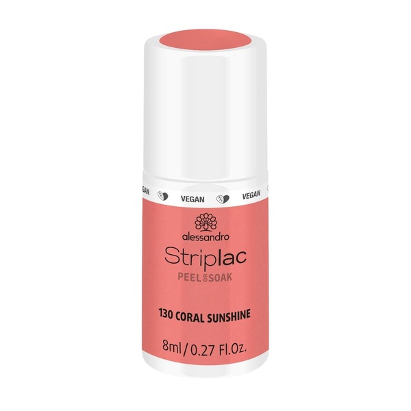  Alessandro Striplac Striplac Peel Or Soak - Vege Lakiery Do Paznokci 8 Ml 130 - Coral Sunshine 