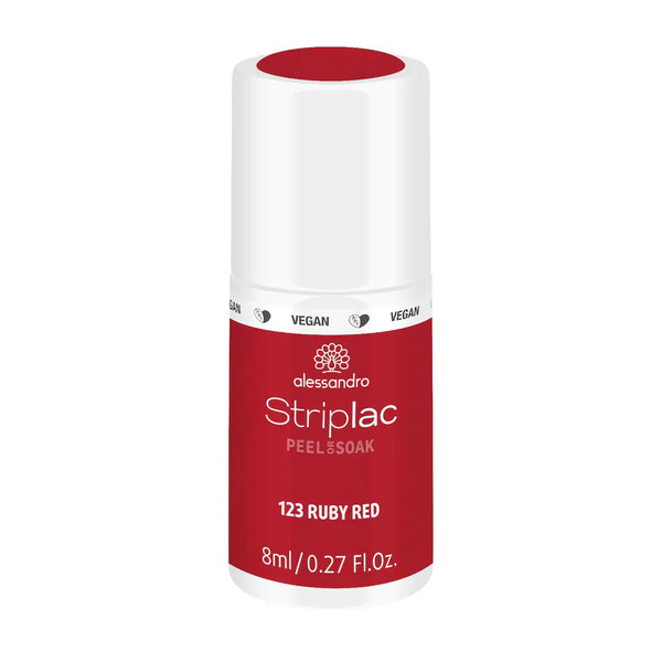  Alessandro Striplac Striplac Peel Or Soak - Vege Lakiery Do Paznokci 8 Ml 123 - Ruby Red 