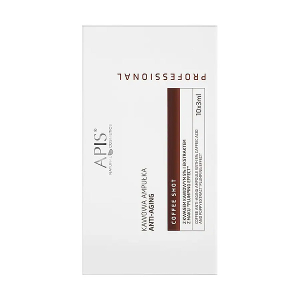  Apis Coffee Shotkawowa Ampułka Anti-aging Z Kwasem Kawowym 5% I Ekstraktem Z Maku ‘’plumping Effect’’ / 10 X 3 Ml Ampułki 3,5 Ml Damski 