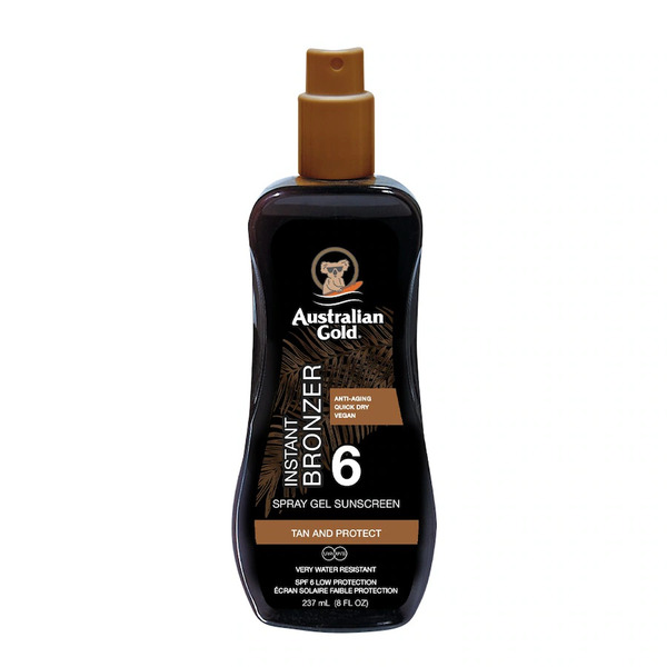  Australian Gold Spf 6 Spray Gel With Bronzer - Żel W Sprayu Do Opalania Z Bronzerem Ochrona Przeciwsłoneczna 237 G 