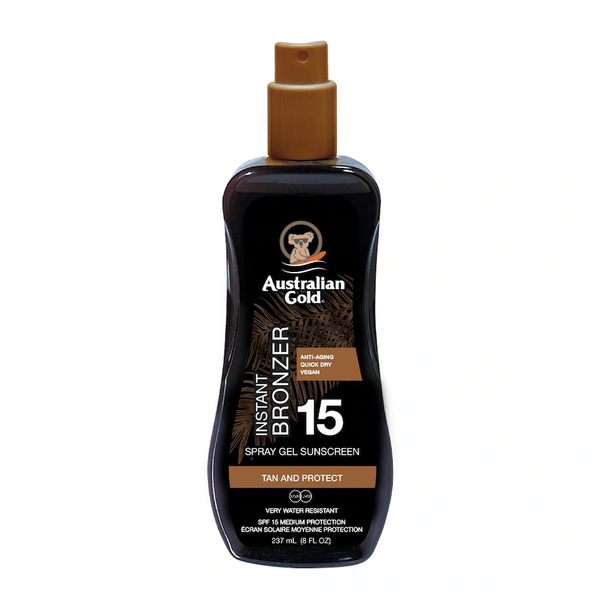  Australian Gold Spf 15 Spray Gel With Bronzer - Żel W Sprayu Do Opalania Z Bronzerem Ochrona Przeciwsłoneczna 237 G 