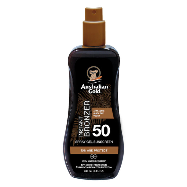  Australian Gold Spf 50 Spray Gel With Bronzer - Żel W Sprayu Do Opalania Z Bronzerem Ochrona Przeciwsłoneczna 237 Ml 