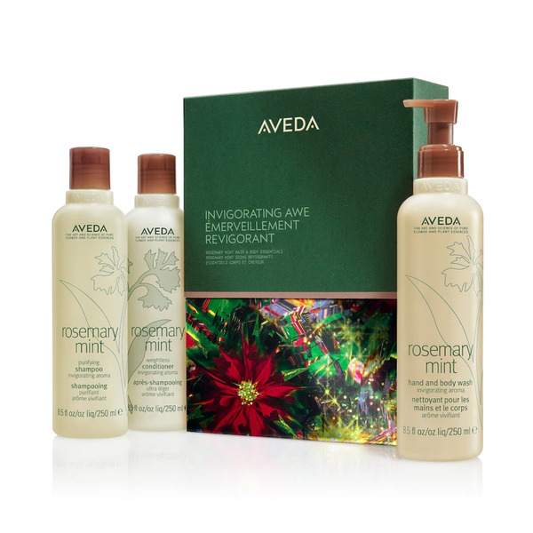  Aveda Invigorating Awe Rosemary Mint Hair & Bodyessentials Gift Set Zestawy Do Pielęgnacji Włosów 1 Ct 