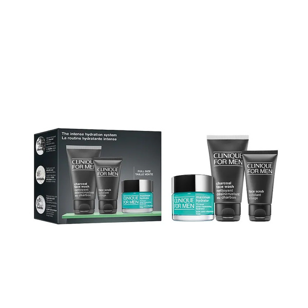  Clinique Clinique For Men Clinique For Men: The Intense Hydration System Skincare Set Zestawy Do Pielęgnacji Twarzy 1 Ct Męskie 