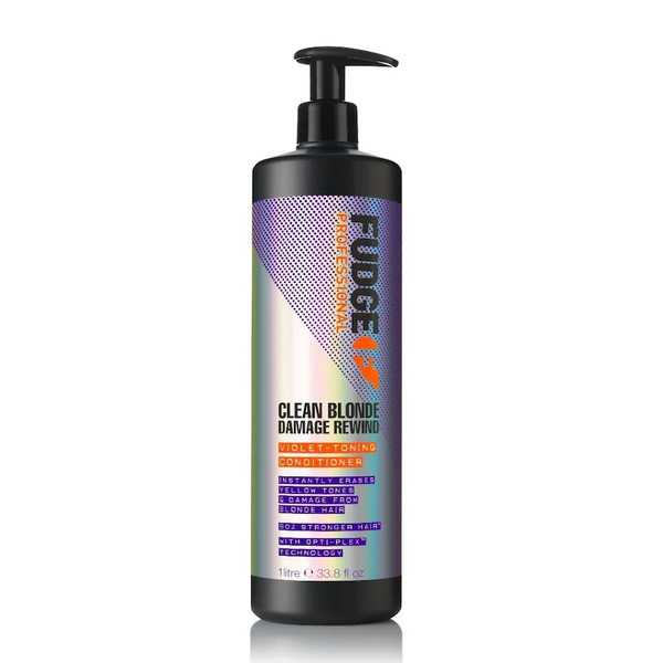  Fudge Clean Blonde Damage Rewind Violet-toning Conditioner Fioletowa Odżywka Regenerująca I Tonująca Włosy Blond Odżywki Do Włosów 1000 Ml 
