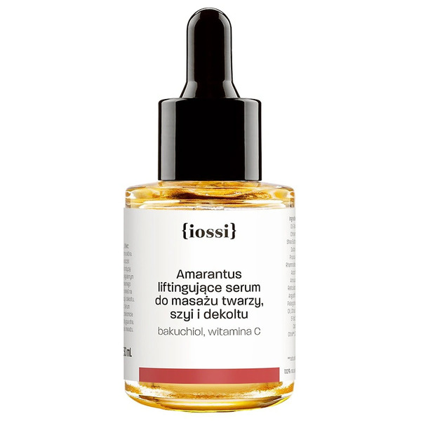  Iossi Ujędrniająco-liftingujące Serum Do Masażu Twarzy Z Bakuchiolem I Witaminą C Serum Nawilżające 30 Ml 