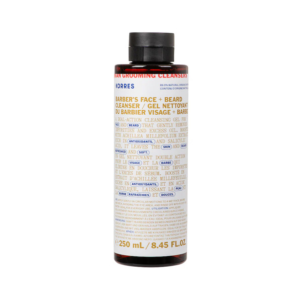  Korres Athenian Grooming Żel Oczyszczający Do Twarzy I Brody Athenian Grooming Żele Do Mycia Twarzy 250 Ml Męskie 