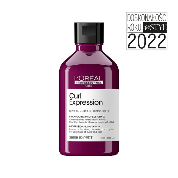  L´oréal Professionnel Paris Kremowy Szampon Intensywnie Nawilżający Serie Expert Curl Expression Szampony 300 Ml Męskie 