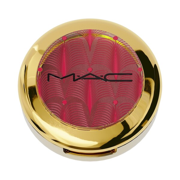  Mac Holiday Collection 2024 Skinfinish Metallic Cream Blush / Gift Of Gold Róż Do Policzków 3 G Priceless Purple 