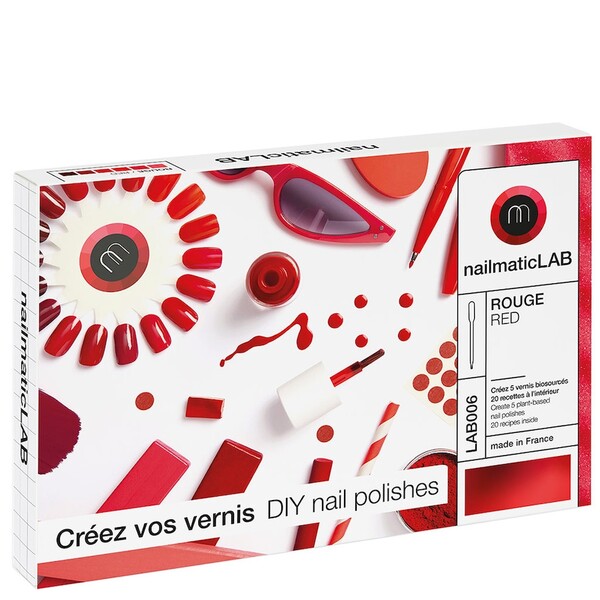 Nailmatic Diy Nail Polishes Red – Zestaw Do Tworzenia 5 Naturalnych Lakierów W Odcieniach Czerwieni Zestawy Do Paznokci 1 Ct 