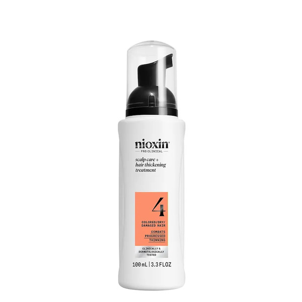  Nioxin Nioxin System 4 Serum Bez Spłukiwania Do Skóry Głowy I Włosów Farbowanych, Lekko Mocno, 100 Ml Maski Do Włosów 