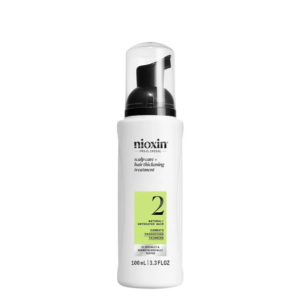  Nioxin Nioxin System 2 Serum Bez Spłukiwania Do Skóry Głowy I Włosów Naturalnych, Mocno Przerzedzonych, 100 Ml Maski Do Włosów 