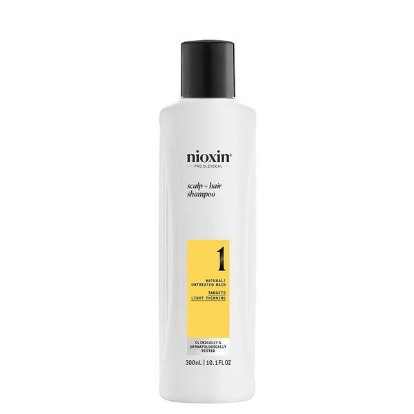  Nioxin Nioxin System 1 Szampon Oczyszczający Do Włosów Naturalnych, Lekko Przerzedzonych, 300 Ml Szampony 