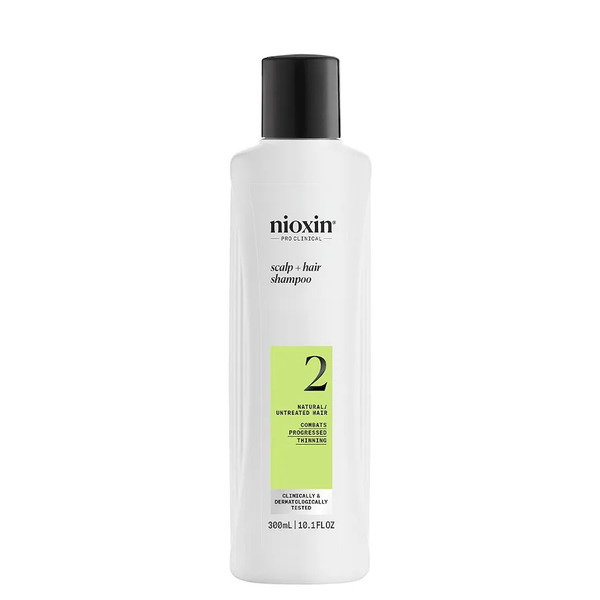  Nioxin Nioxin System 2 Szampon Oczyszczający Do Włosów Naturalnych, Mocno Przerzedzonych, 300 Ml Szampony 