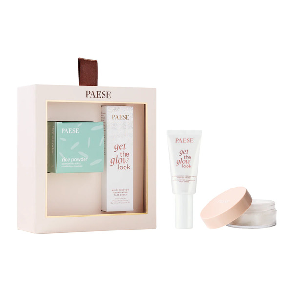  Paese Get The Glow Look Krem 30ml + Sypki Puder Ryżowy 10g Zestawy Kosmetyków Do Makijażu 1 Ct 1 Szt. 