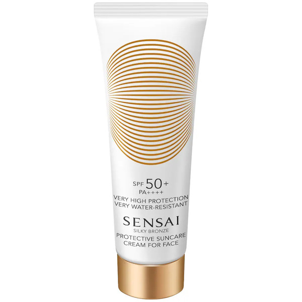  Sensai Sensai Silky Bronze Sensai Silky Bronze Protective Suncare Cream For Face Spf 50+ Ochrona Przeciwsłoneczna 50 Ml 