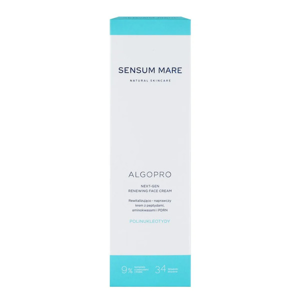  Sensum Mare Algopro Rewitalizująco-naprawczy Krem Z Peptydami, Aminokwasami I Pdrn Kremy Do Twarzy 50 Ml 