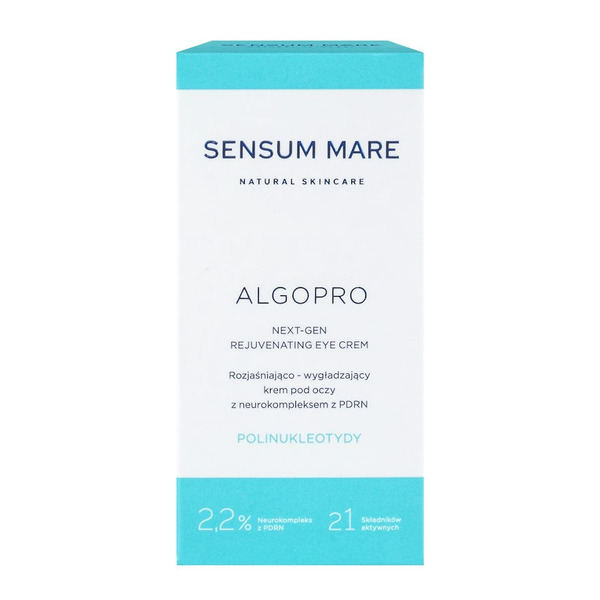  Sensum Mare Algopro Rozjaśniająco-wygładzający Krem Pod Oczy Z 2,2% Neurokompleksem Z Pdrn Kremy Pod Oczy 15 Ml 
