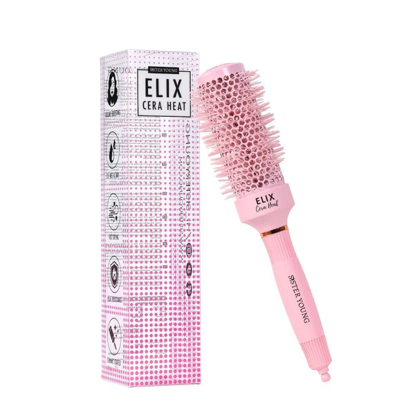  Sister Young Sister Young Round Hair Brush Elix Cera Heat Pink 43mm Okragłe Szczotki Do Włosów 1 Ct Damski 