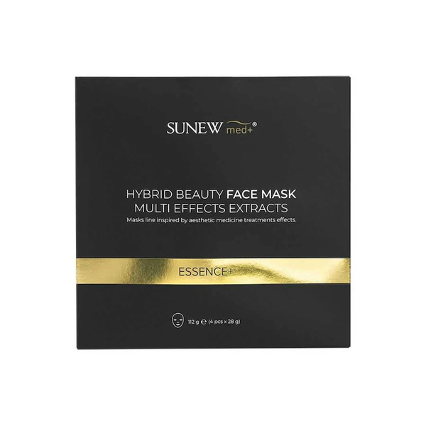  Sunewmed+ Essence+ Maska W Płachcie Do Twarzy Z Peptydami I śluzem ślimaka Zestaw 4 Szt. Maseczki Nawilżające 1 Ct 