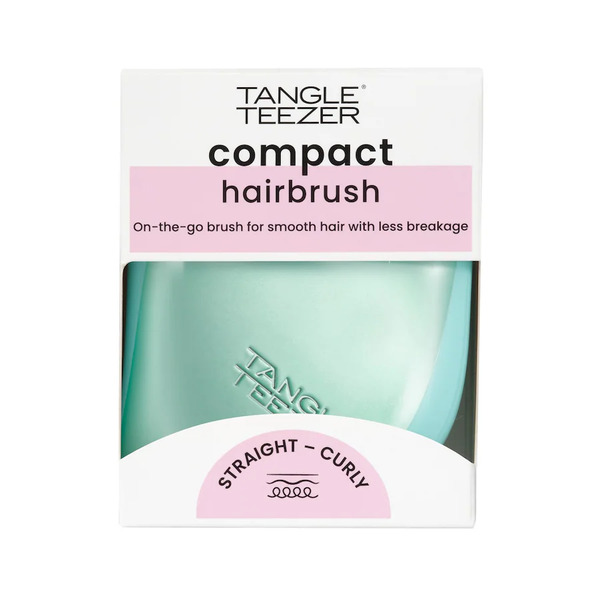  Tangle Teezer Tangle Teezer Szczotka Compact Frosted Teal Chrome Detangler 1 Ct Damski 