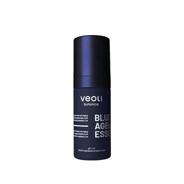  Veoli Botanica Blue Ageless Essence Wypełniająco-ujędrniające Serum Anti-aging Z Czystym Peptydem Miedziowym 0,5% I Kompleksami Peptydów 11% Serum Przeciwzmarszczkowe 30 Ml 