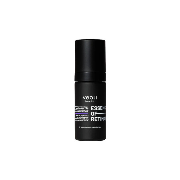  Veoli Botanica Essence Of Retinal Ujędrniająco-rozjaśniające Serum Do Twarzy I Szyi Z Retinalem 0,06%, Niacynamidem 2%, Skwalanem 2% I Cynkiem Pca 0,2% Kremy Przeciwzmarszczkowe 30 Ml 