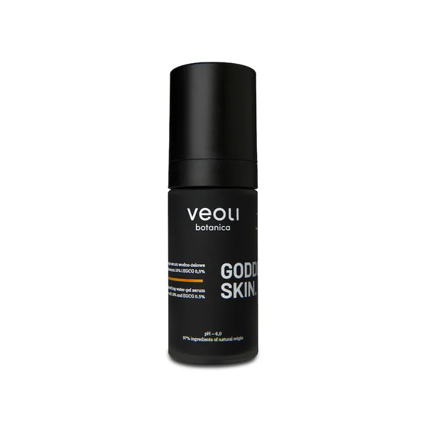  Veoli Botanica Goddess Skin Rozjaśniająco – Kojące Serum Wodno-żelowe Z Etylowanym Kwasem Askorbionowym 10% I Egcg 0,5% Serum Z Witaminą C 30 Ml 