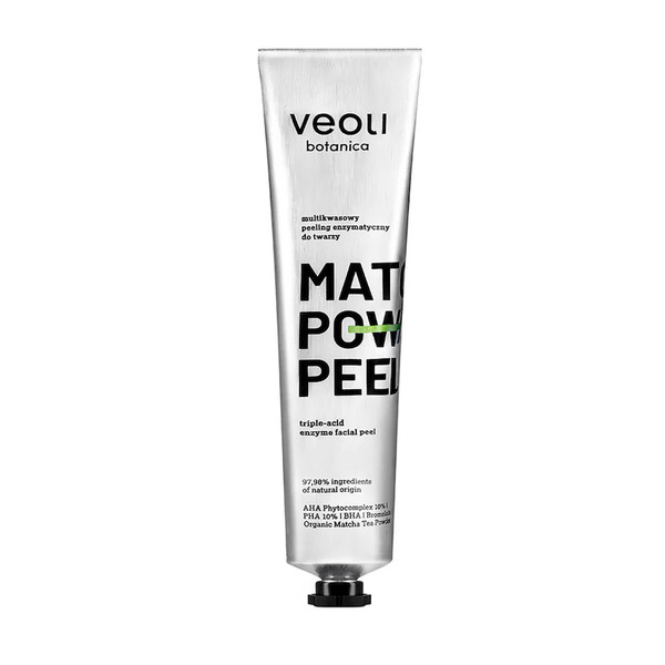  Veoli Botanica Matcha Power Peel Multikwasowy Peeling Enzymatyczny Do Twarzy Peeling Do Twarzy 75 Ml 
