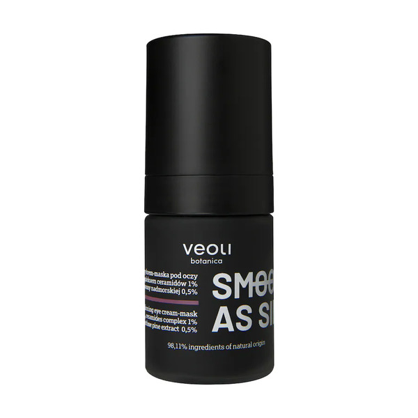  Veoli Botanica Smooth As Silk Naprawczo-ujędrniający Krem-maska Pod Oczy Z Trehalozą 5%, Kompleksem Ceramidów 1% I Ekstraktem Z Sosny Nadmorskiej 0,5% Płatki Pod Oczy 15 Ml 