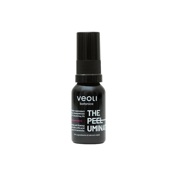 Veoli Botanica The Peeluminator Rozświetlająco-napinający Peeling Pod Oczy Z Kompleksem Kwasów 6% I Keratoliną 2% Peeling Do Twarzy 15 Ml 