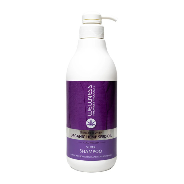  Wellness Wellness Premium Products Silver Szampon Neutralizujący żółte Odcienie Do Włosów Blond 1000ml Odżywki Do Włosów 