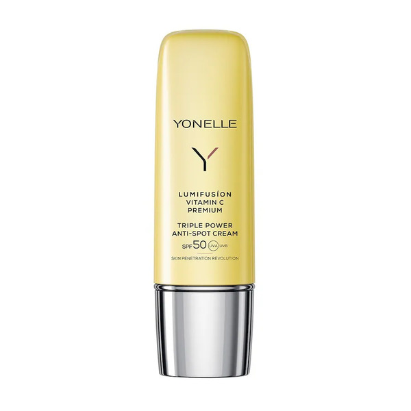  Yonelle Lumifusion Potrójnie Aktywny Krem Spf50 Przeciw Przebarwieniom Z Witaminą C Premium Kremy Na Dzień 50 Ml Damski 