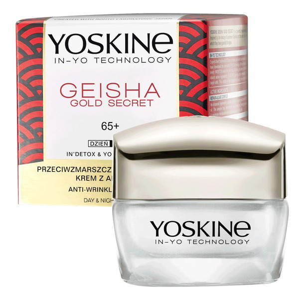  Yoskine Yoskine Geisha Gold Secret, Krem Do Twarzy Na Dzień I Na Noc 65+, 50 Ml Kremy Przeciwzmarszczkowe Damski 