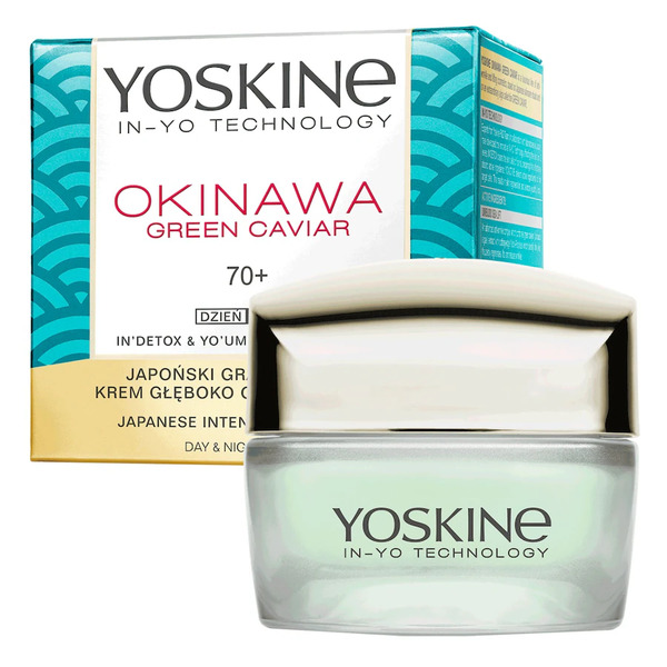  Yoskine Yoskine Okinawa Green Caviar, Krem Na Dzień I Na Noc 70+, 50 Ml Kremy Do Twarzy 30 Ml Damski 