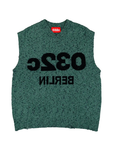  032c Logo-detail Vest - Green 