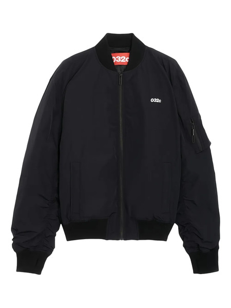  032c Logo-embroidered Bomber Jacket - Black 