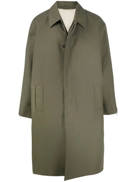  032c Logo-plaque Trench Coat - Green 