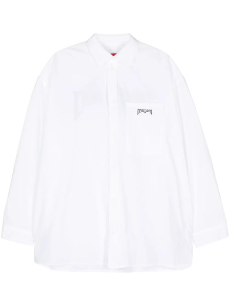  032c Logo-print Cotton Shirt - White 