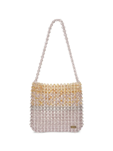  0711 Mark Beaded Shoulder Bag - Pink 
