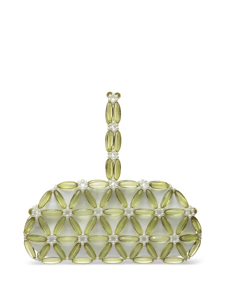 0711 Tebea Beaded Tote Bag - Green 