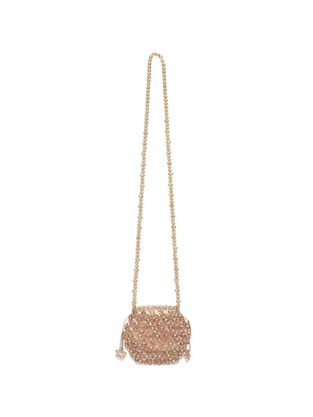  0711 Thea Beaded Cross Body Bag - Neutrals 