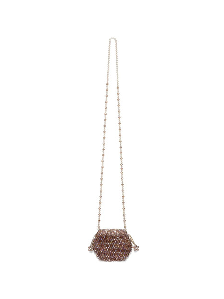  0711 Thea Beaded Cross Body Bag - Pink 