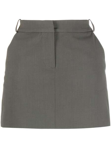  0711 Wool-blend Mini Skirt - Green 