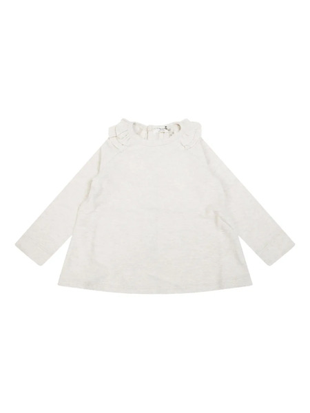  1 + In The Family Brigitte Ruffled-collar Top - Neutrals 