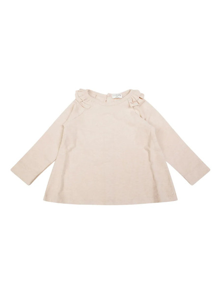  1 + In The Family Brigitte Ruffled-collar Top - Neutrals 